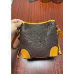 Handmade thickened vegetable-tanned leather women's bucket bag